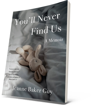 3D illustration of You'll Never Find Us book cover